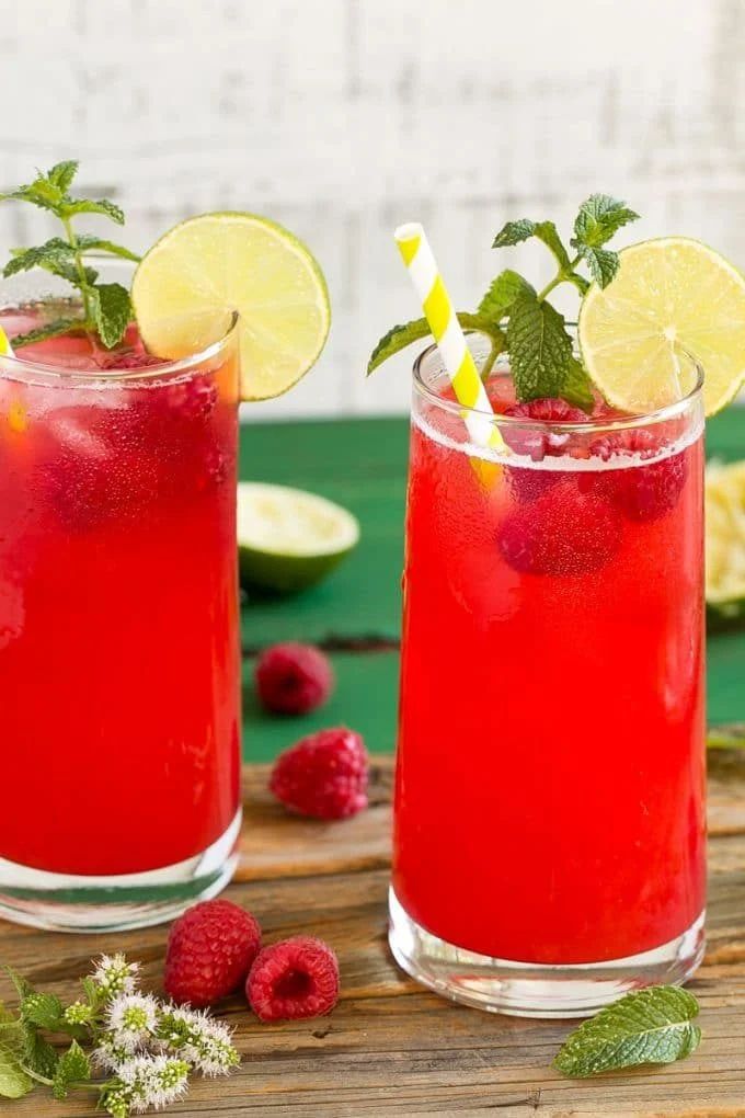 sparkling raspberry limeade