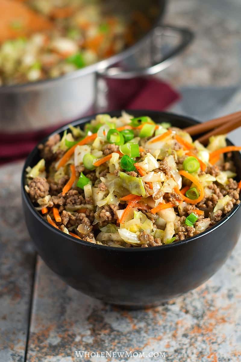 egg roll in a bowl