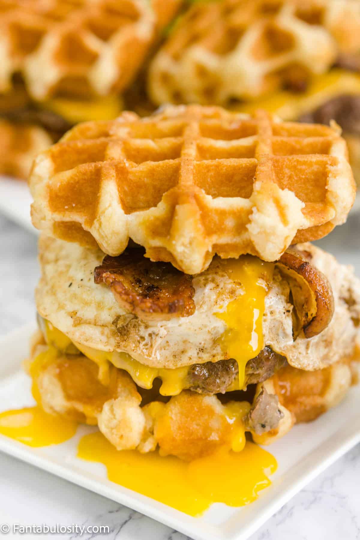 waffle burger