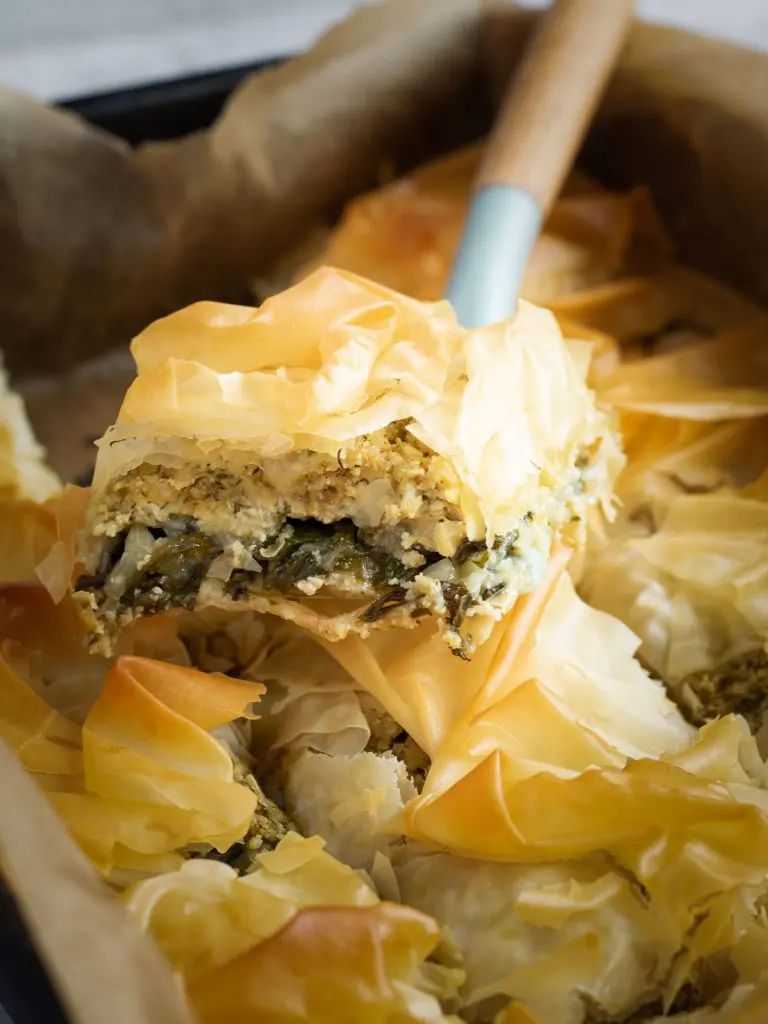 vegan spanakopita