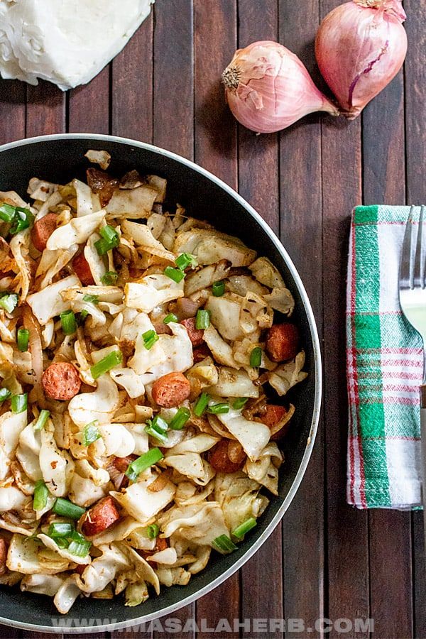 cabbage sausage skillet