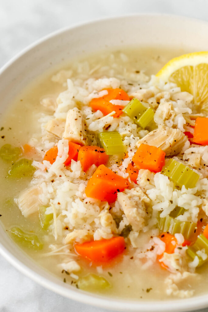 instant pot chicken rice soup