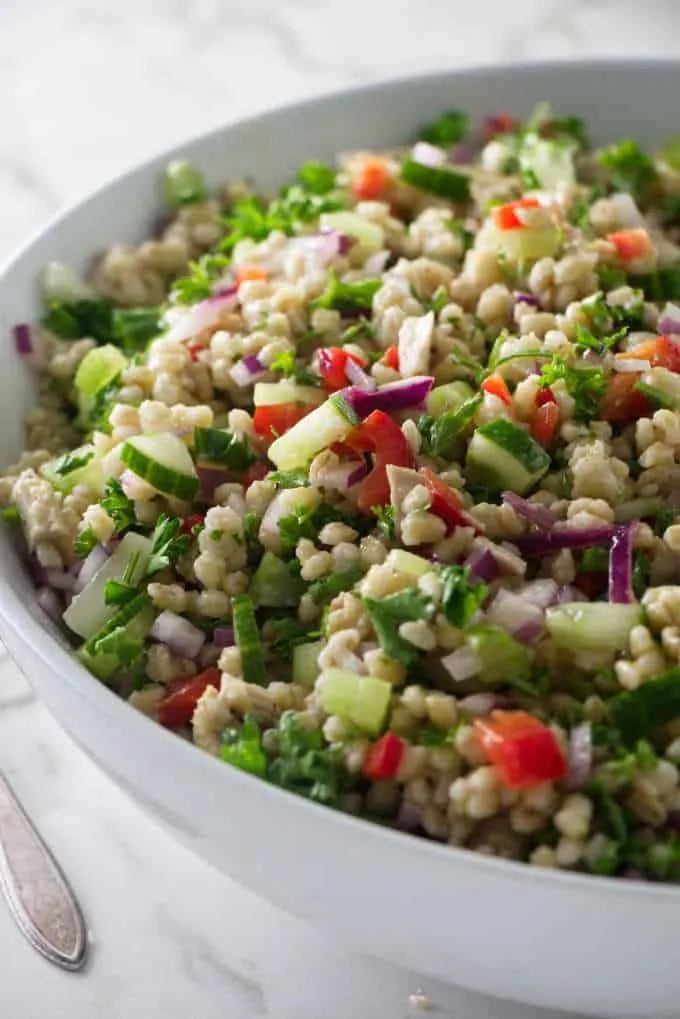 roasted chicken barley salad