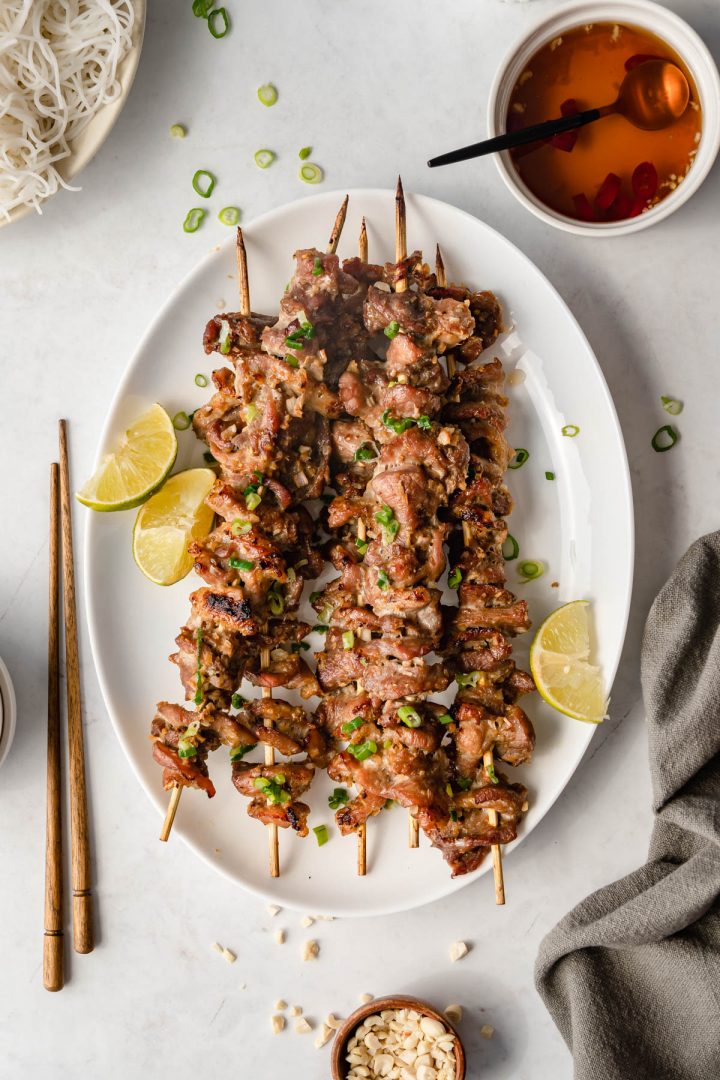 Vietnamese pork skewers