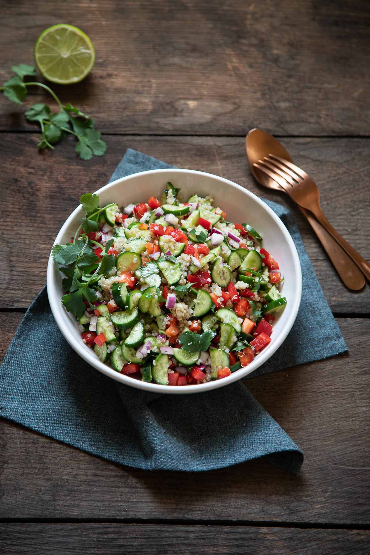 mediterranean quinoa salad