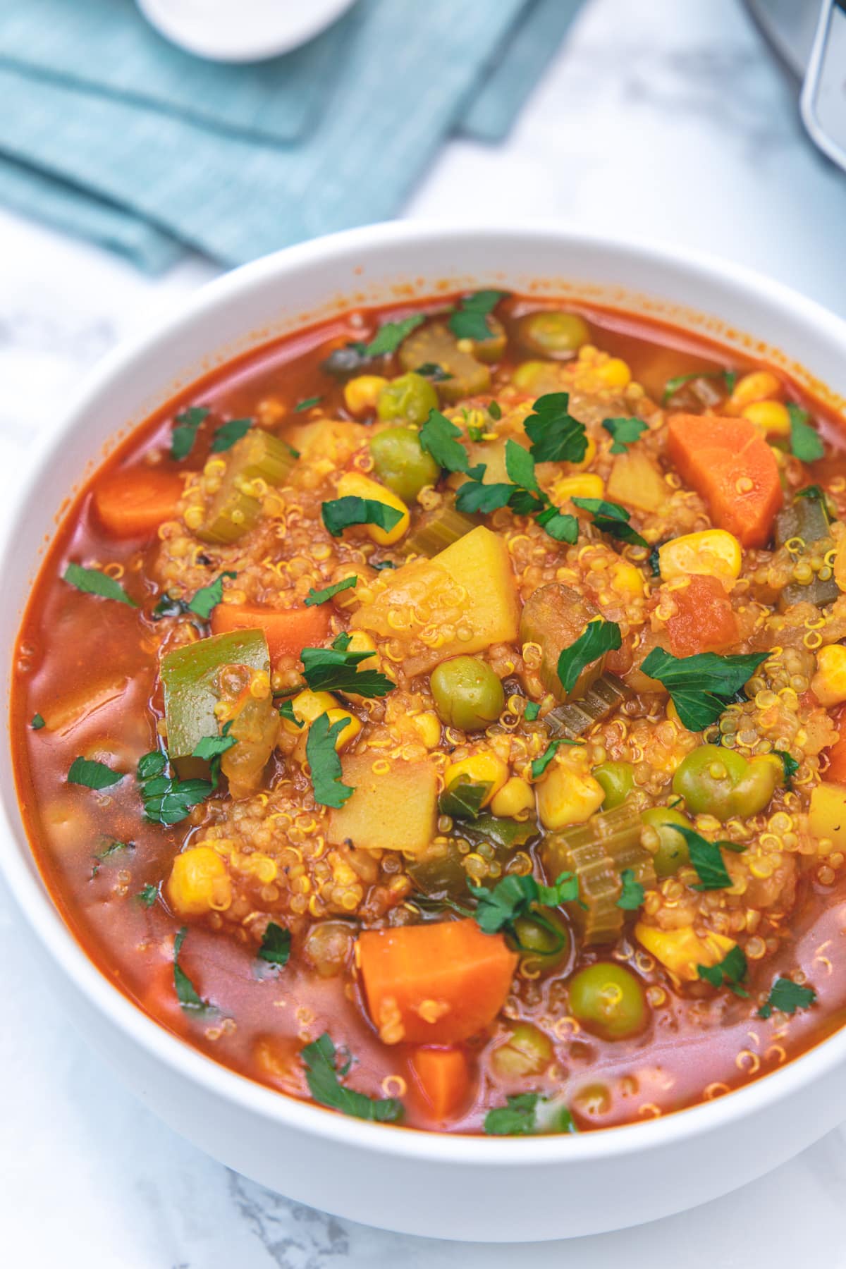 quinoa and vegetable soup