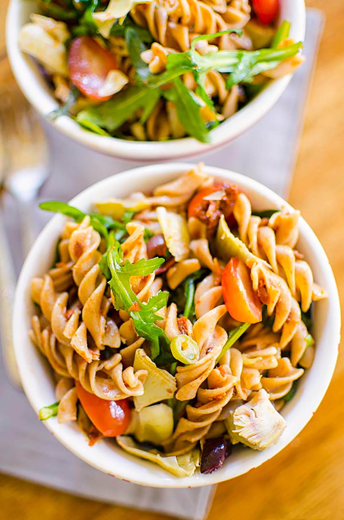 pasta salad with sun dried tomatoes