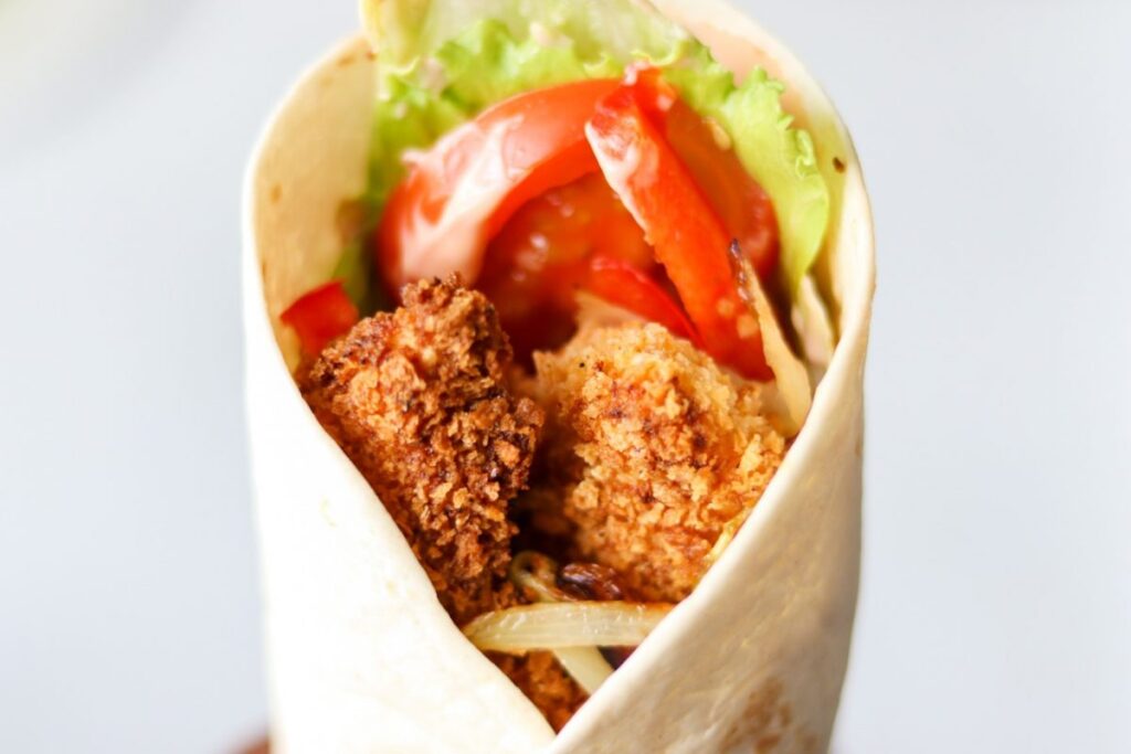 fried chicken wrap