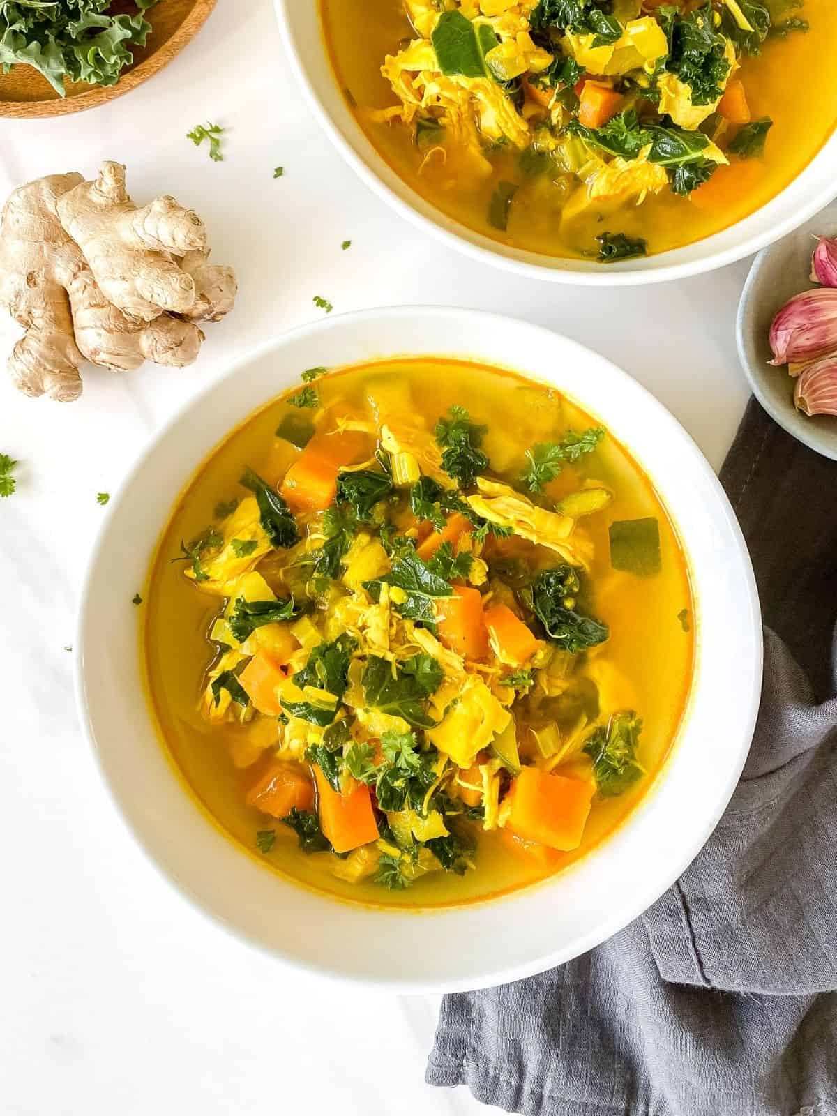 turmeric chicken soup