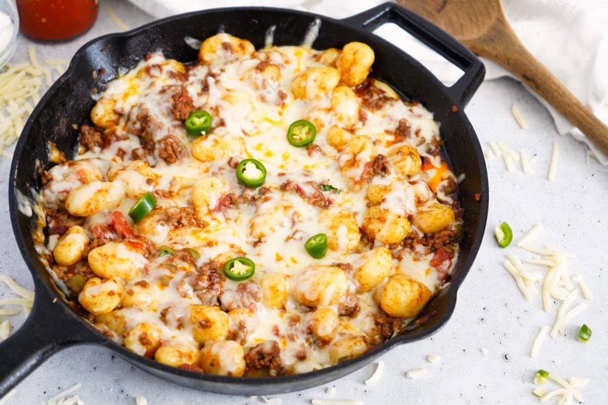 skillet taco gnocchi