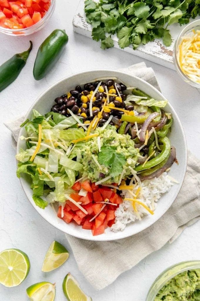 vegan burrito bowl