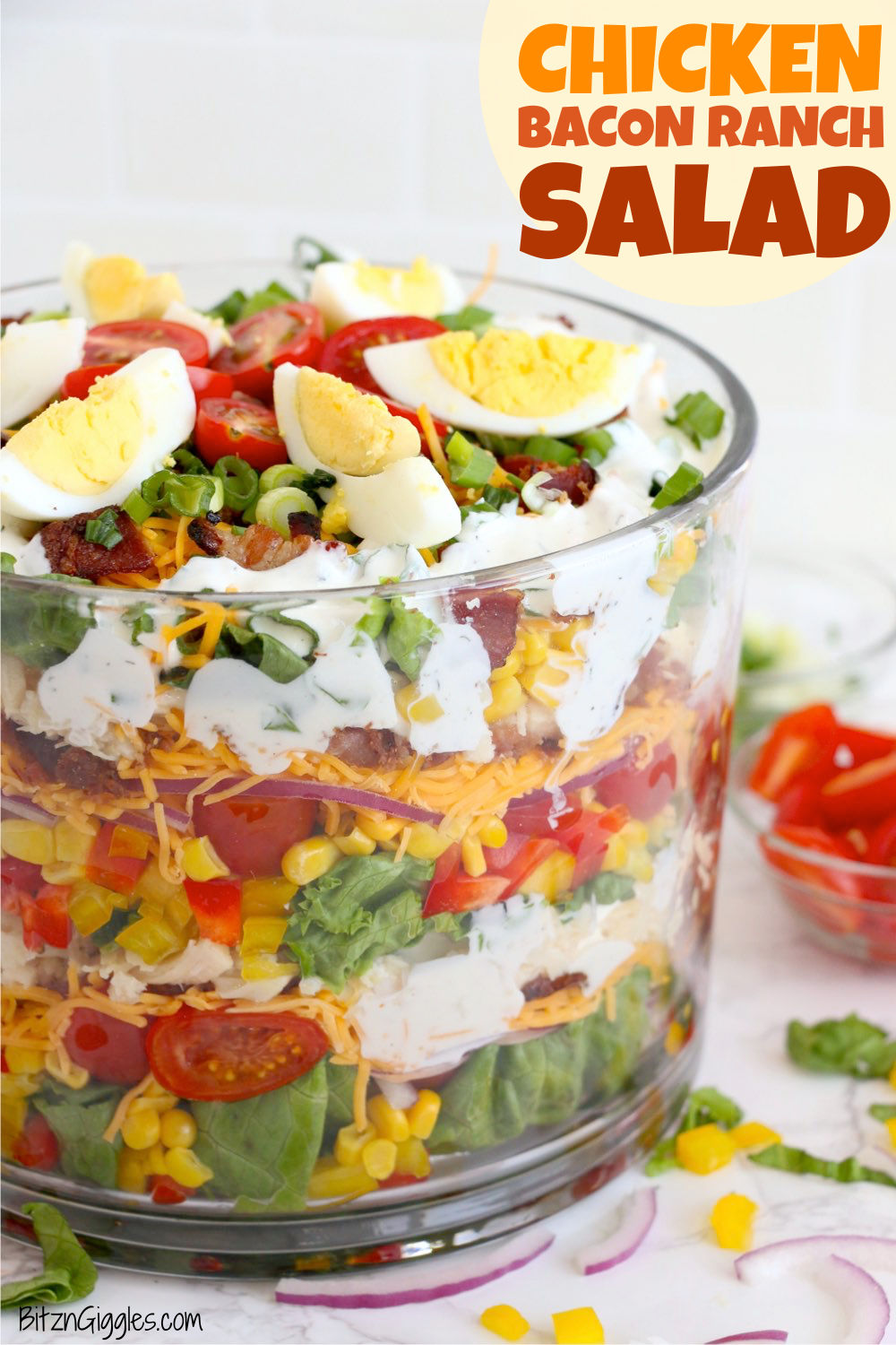 chicken bacon ranch salad