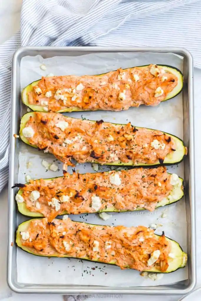 chicken stuffed zucchini