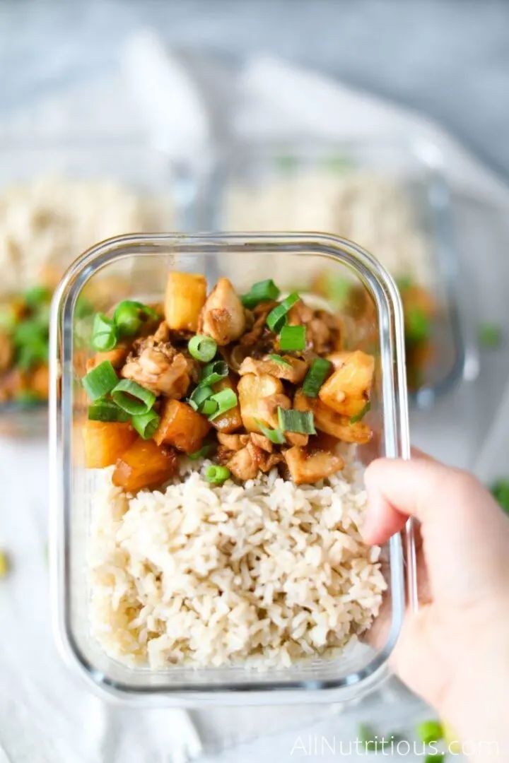 pineapple chicken meal prep