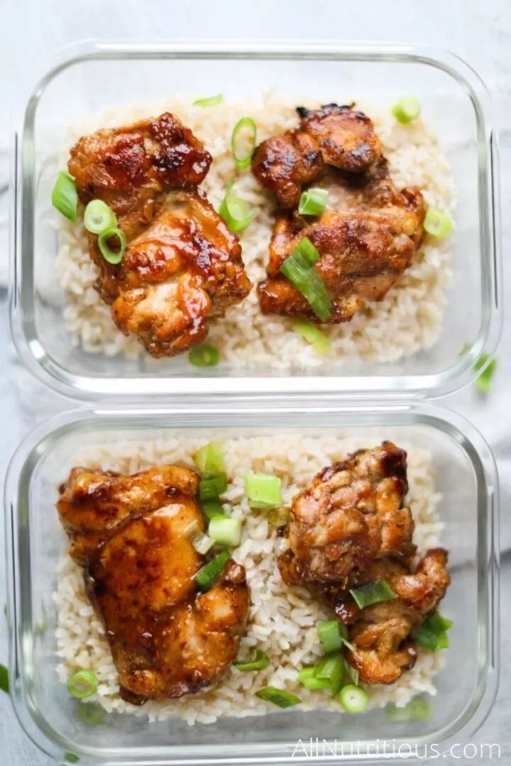 sweet honey garlic chicken meal prep