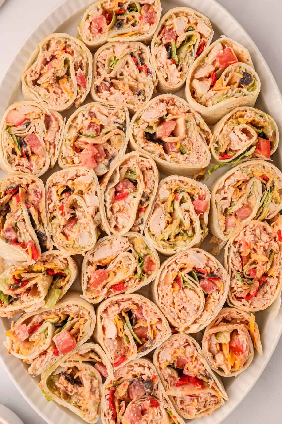 southwest chicken pinwheels