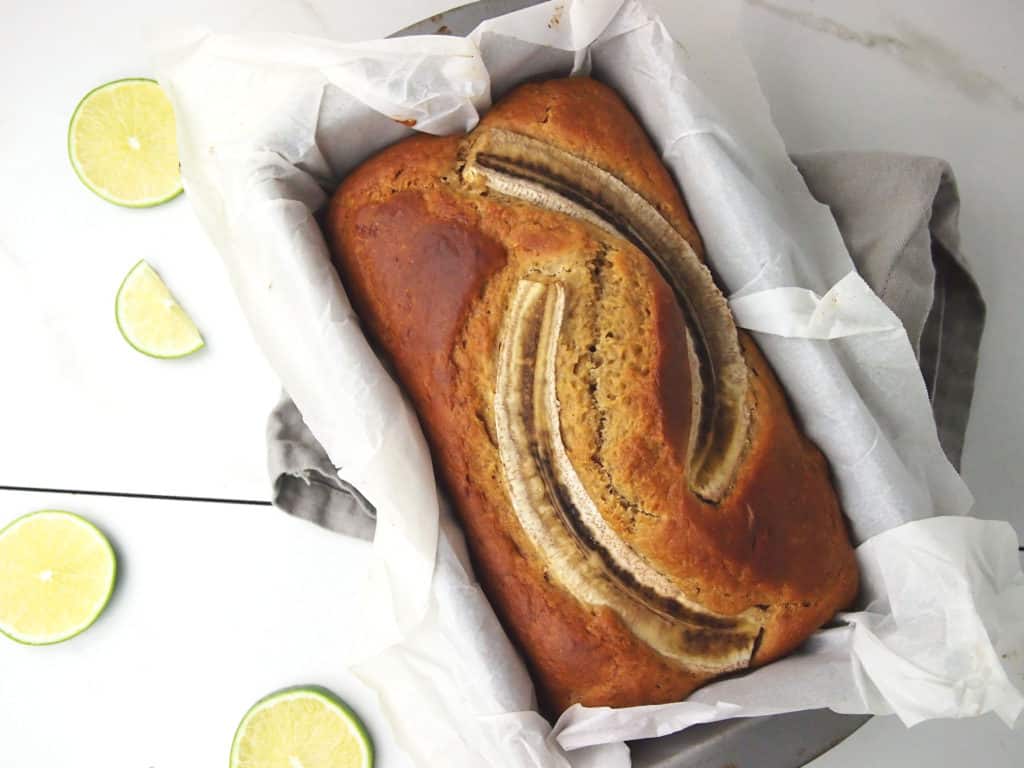 lime coconut banana bread