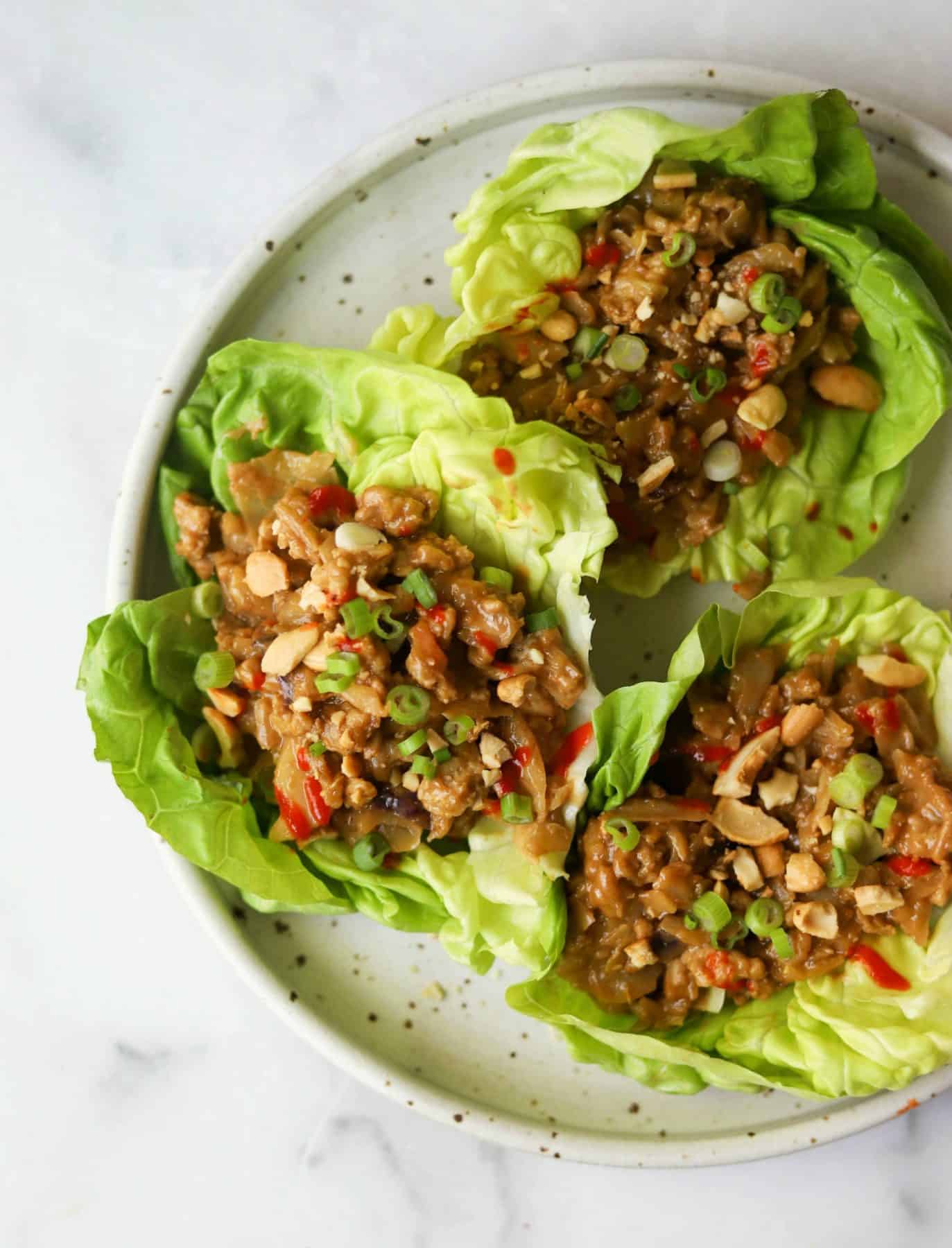 cashew chicken lettuce wraps