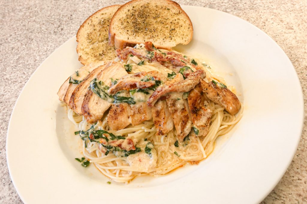 Tuscan chicken pasta