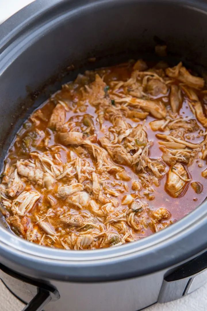 crock pot Mexican shredded chicken