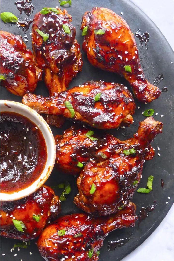 honey BBQ chicken drumsticks