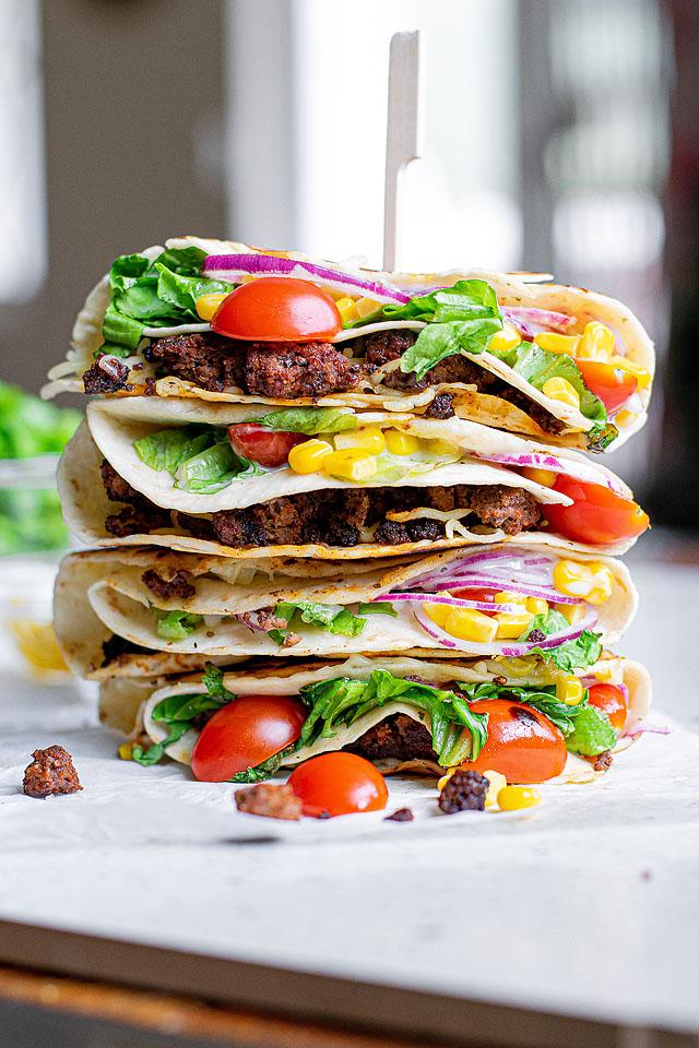 beef tortilla wrap