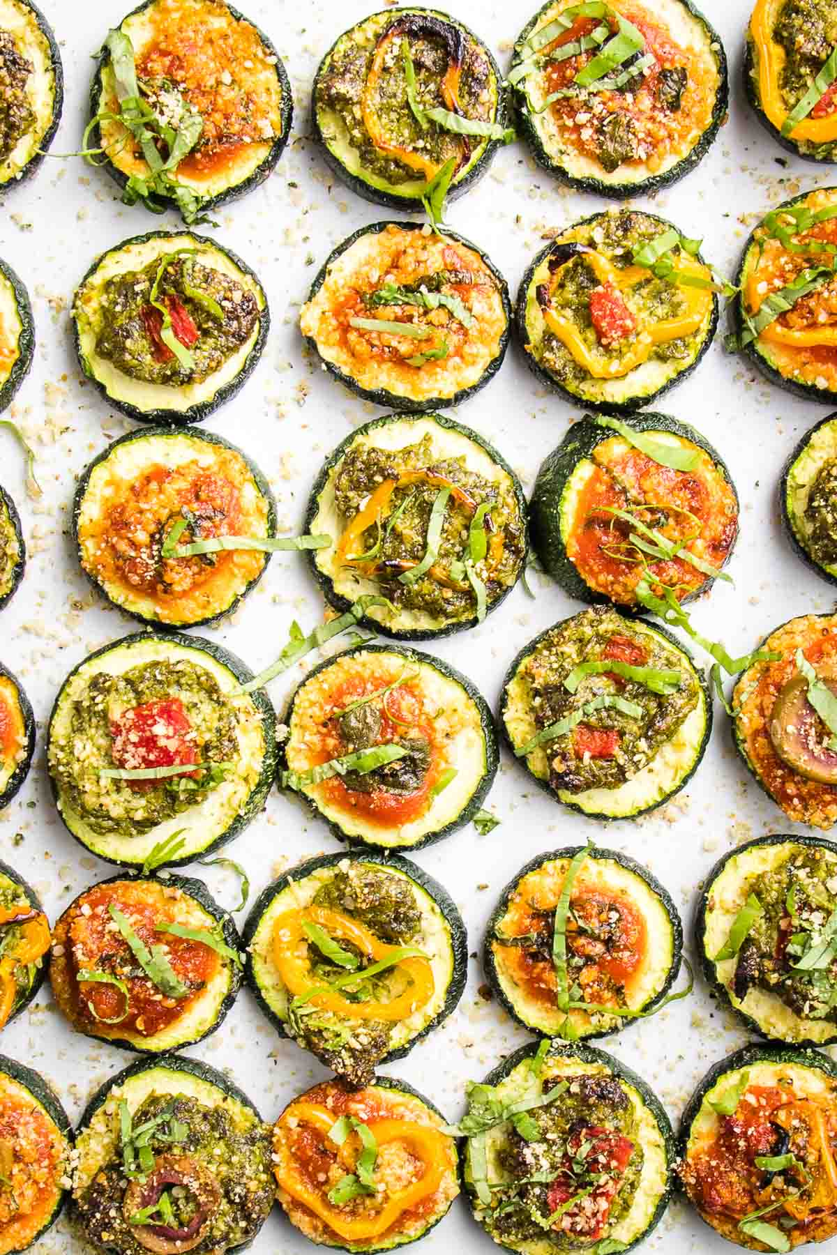 zucchini pizza bites