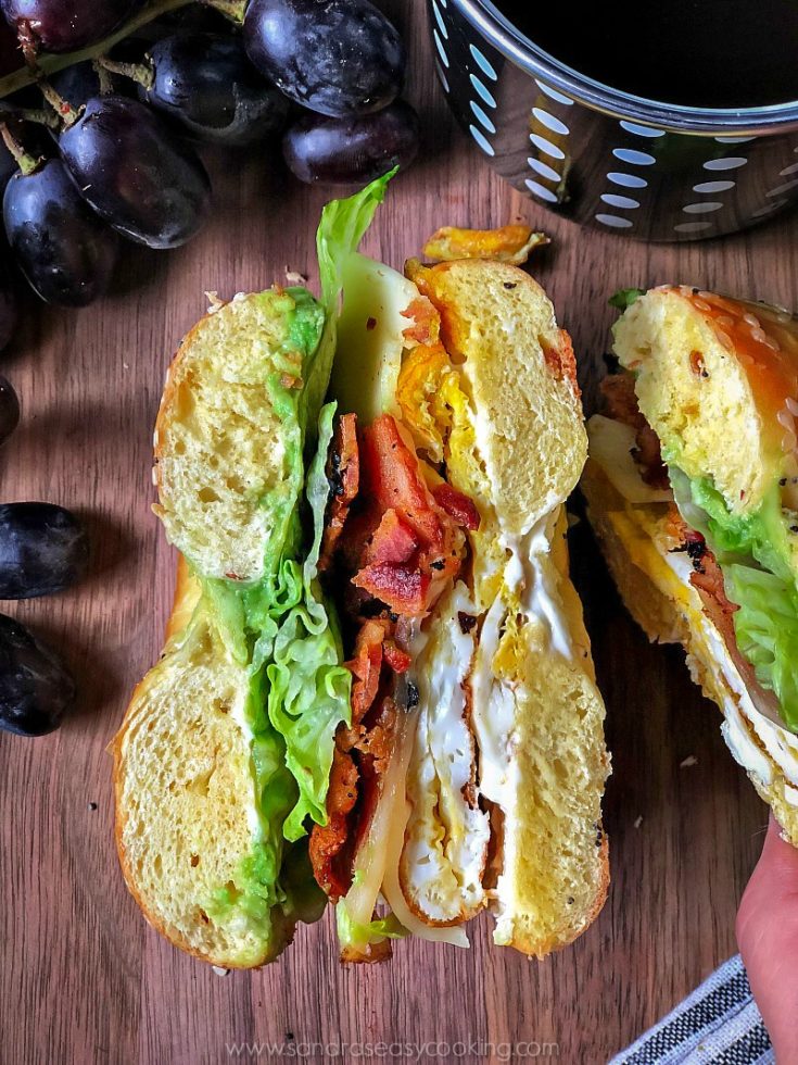 brunch bagel sandwich