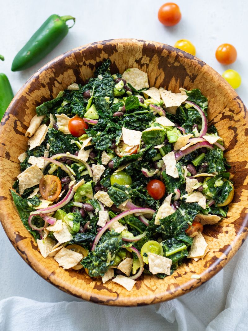 kale tortilla salad