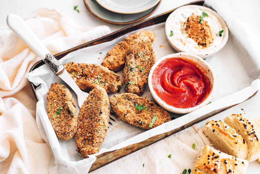 vegan potato and vegetable croquettes