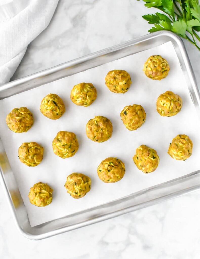 chicken zucchini balls