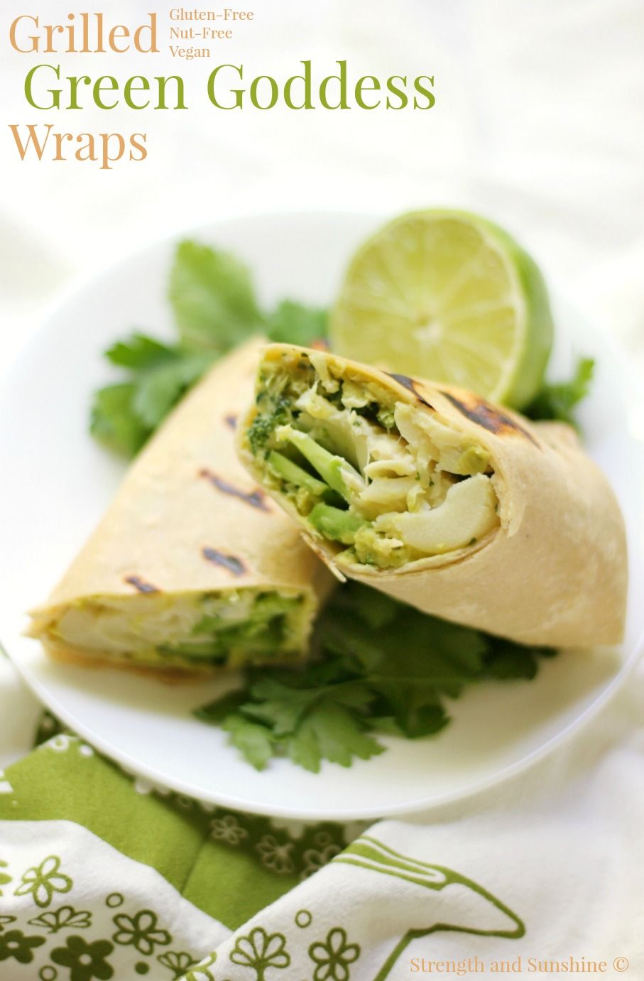 green vegetable wrap