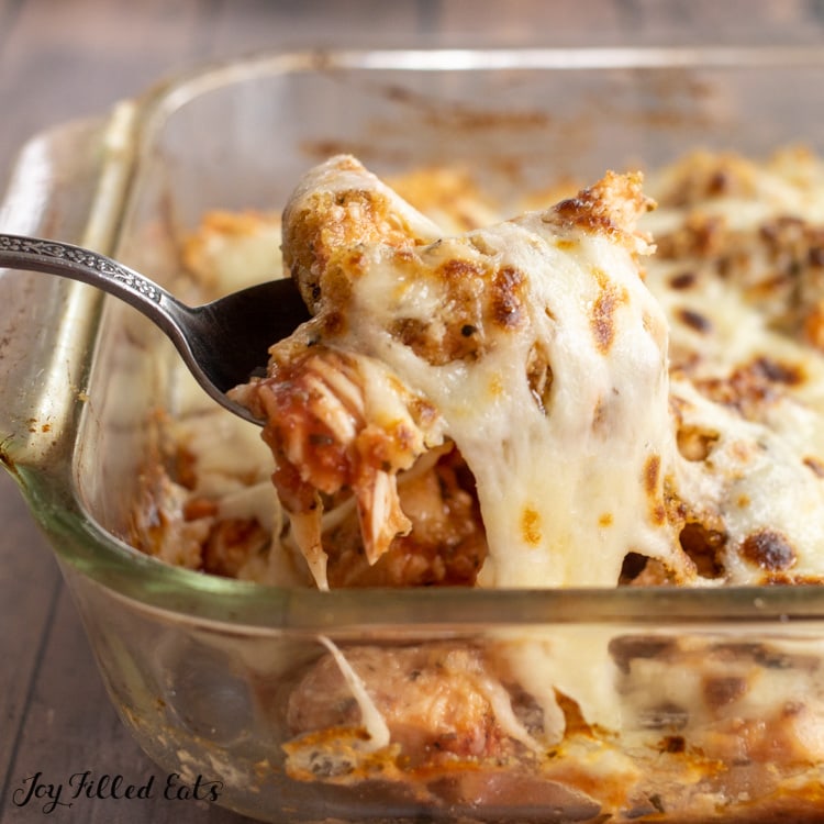 keto chicken parmesan casserole