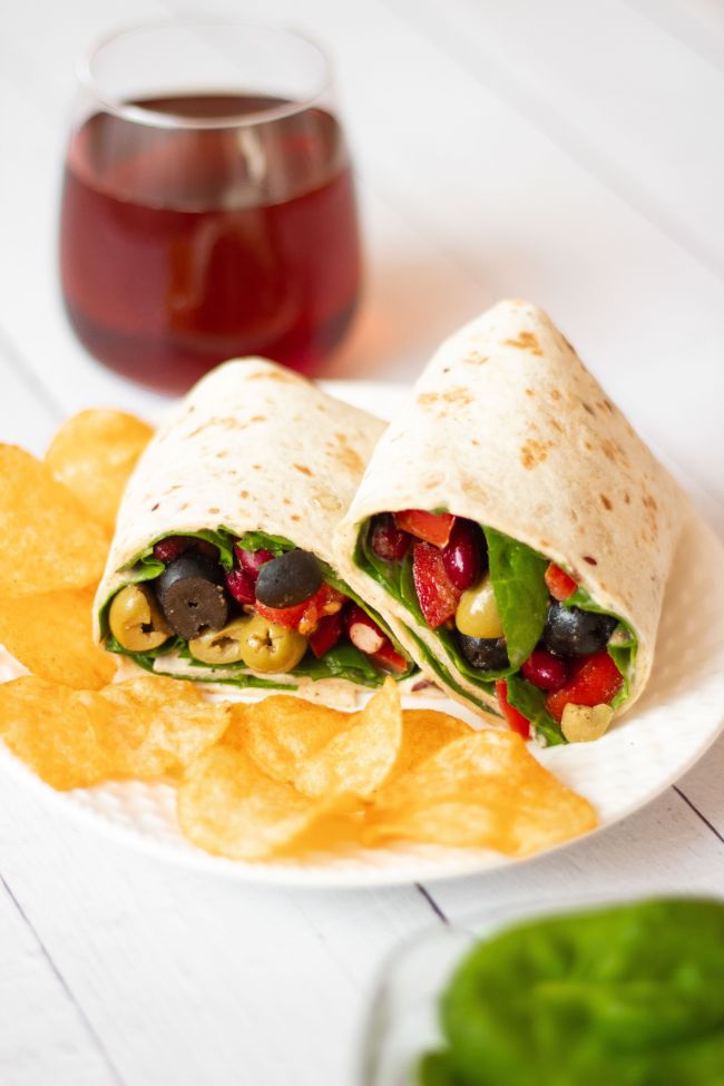 vegan lunch wrap