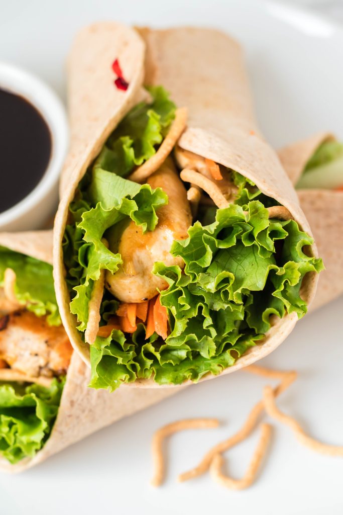 Asian chicken wrap