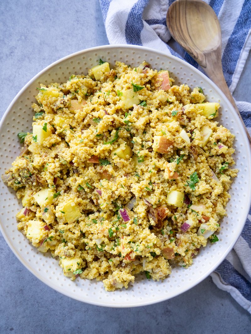 curried quinoa apple salad