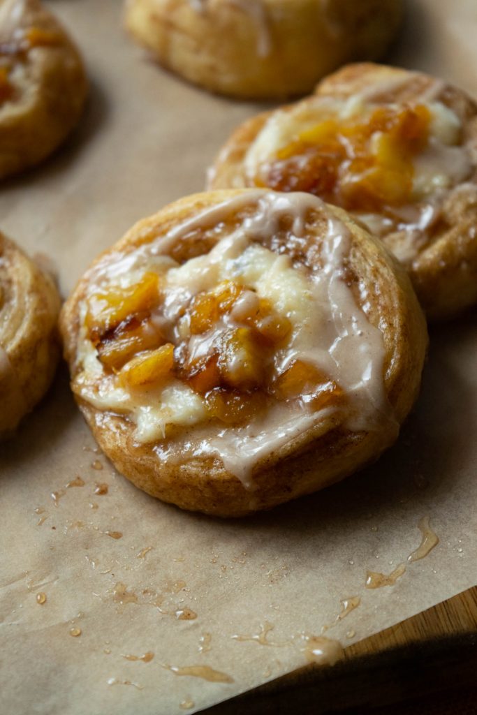 cheese danish with pineapple and cinnamon