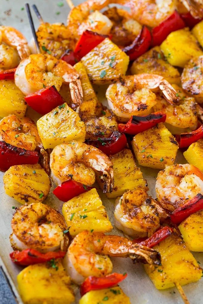 Jerk shrimp kabobs