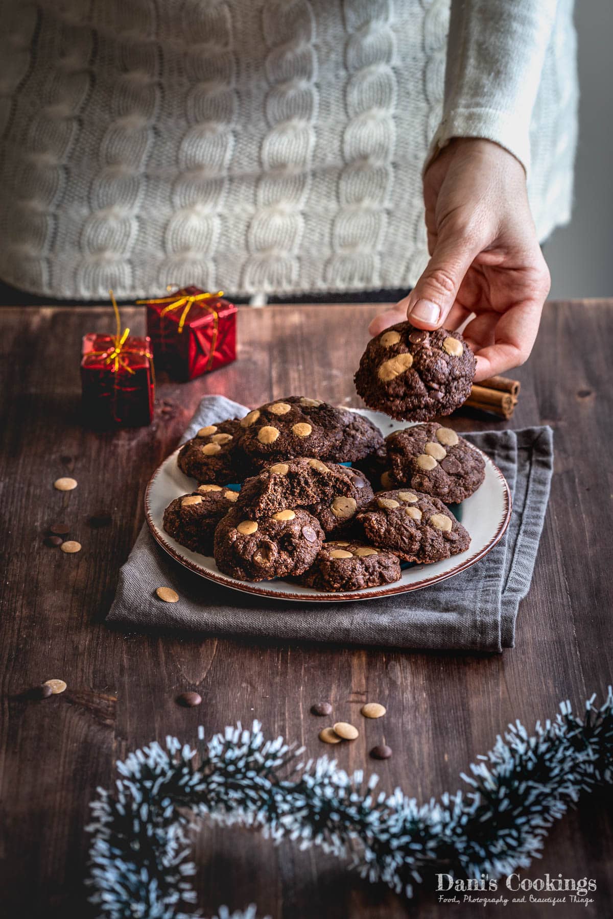 double chocolate cookies