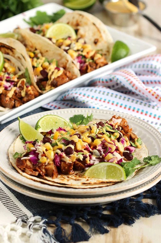 bbq pork rib tacos