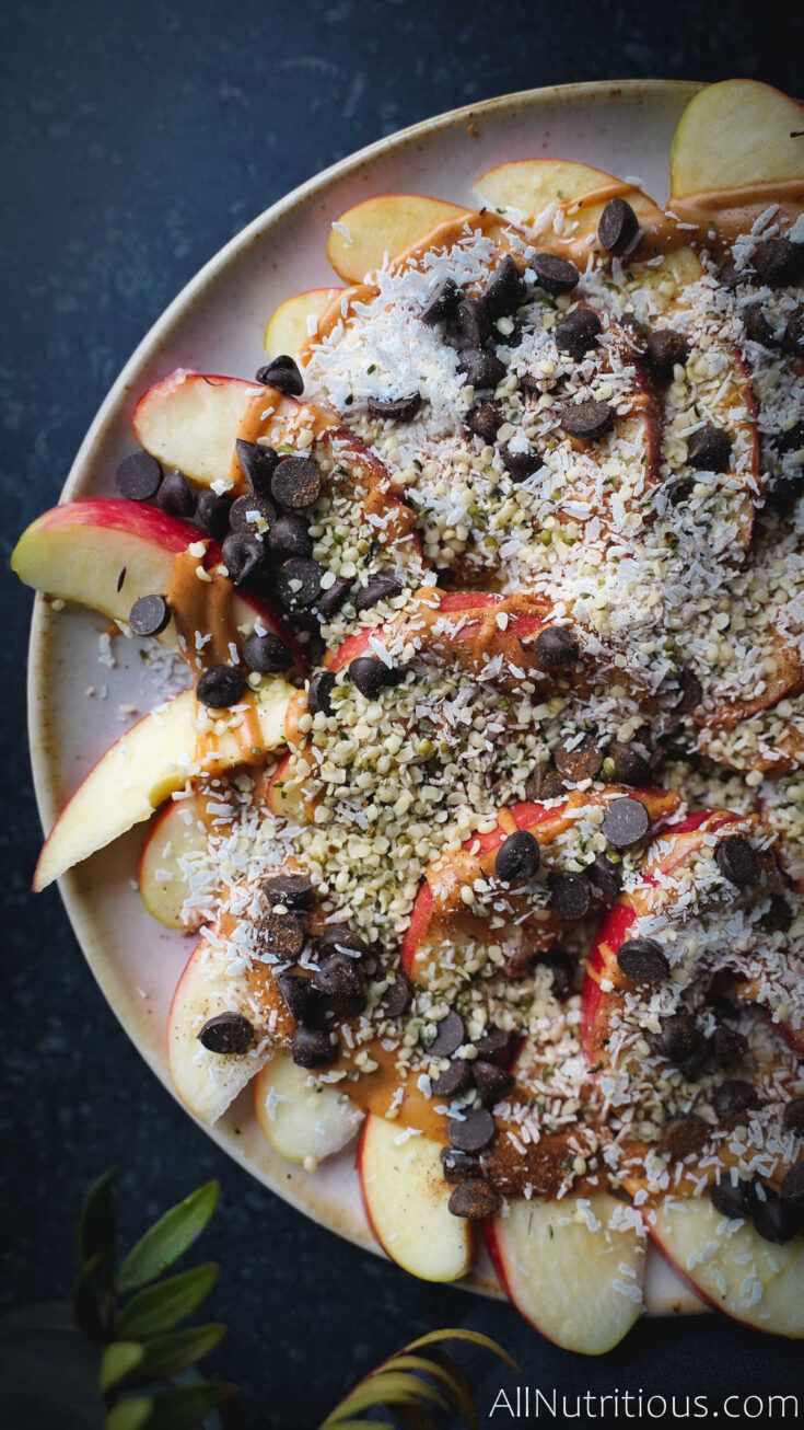 healthy apple nachos