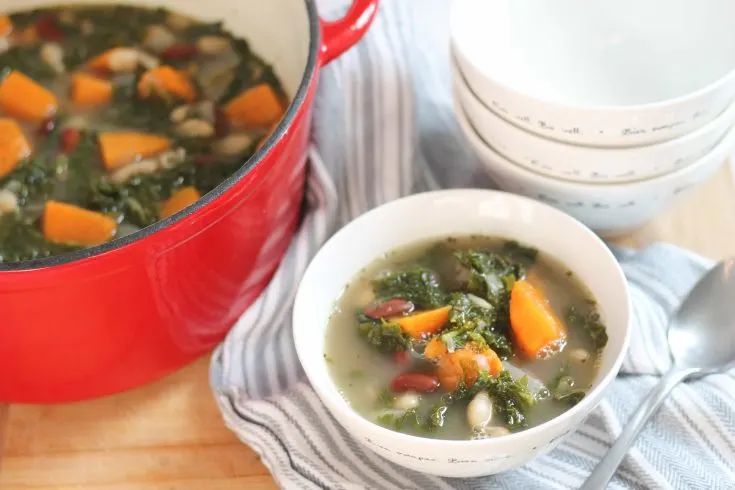 kale soup with sweet potatoes
