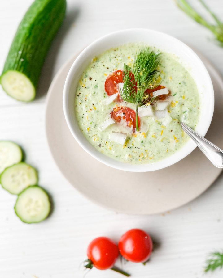 chilled cucumber soup