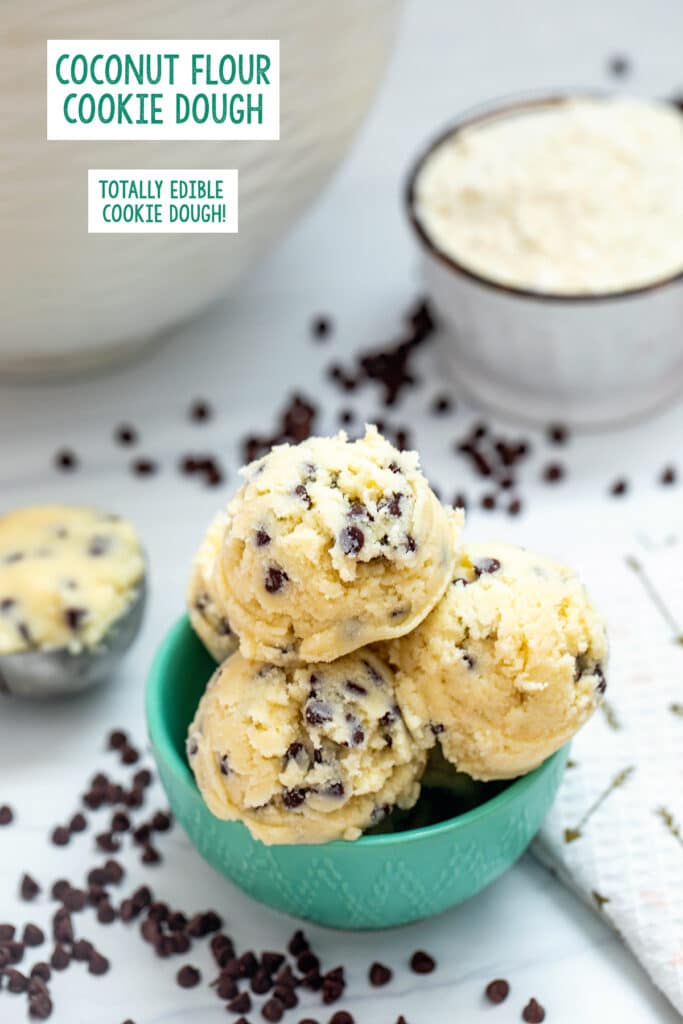 coconut flour cookie dough