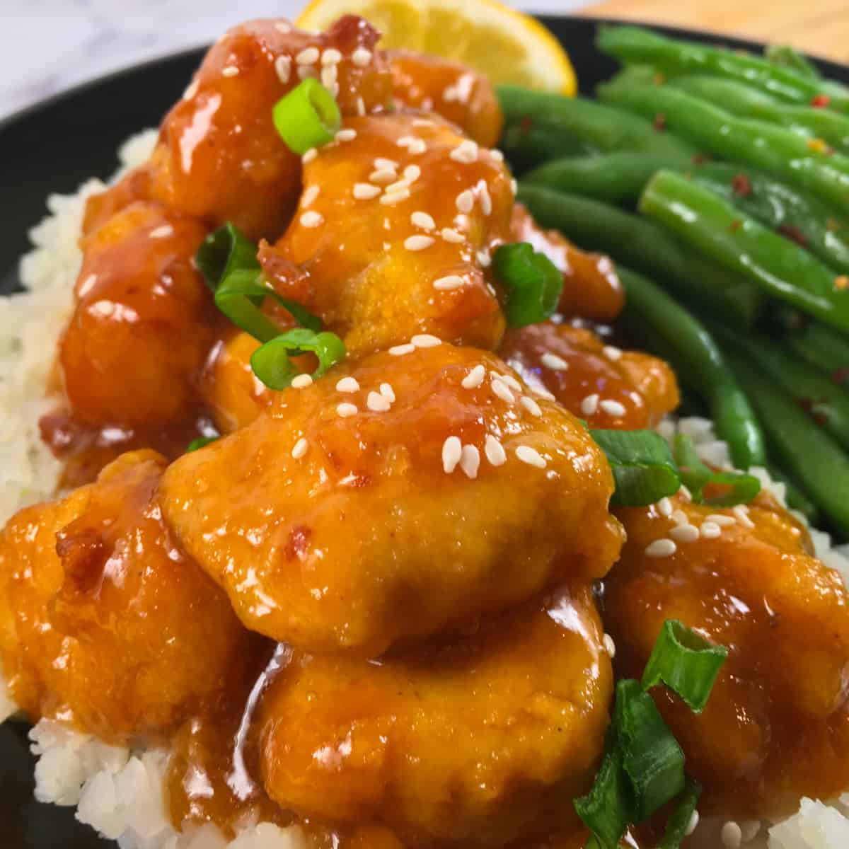 low carb orange chicken