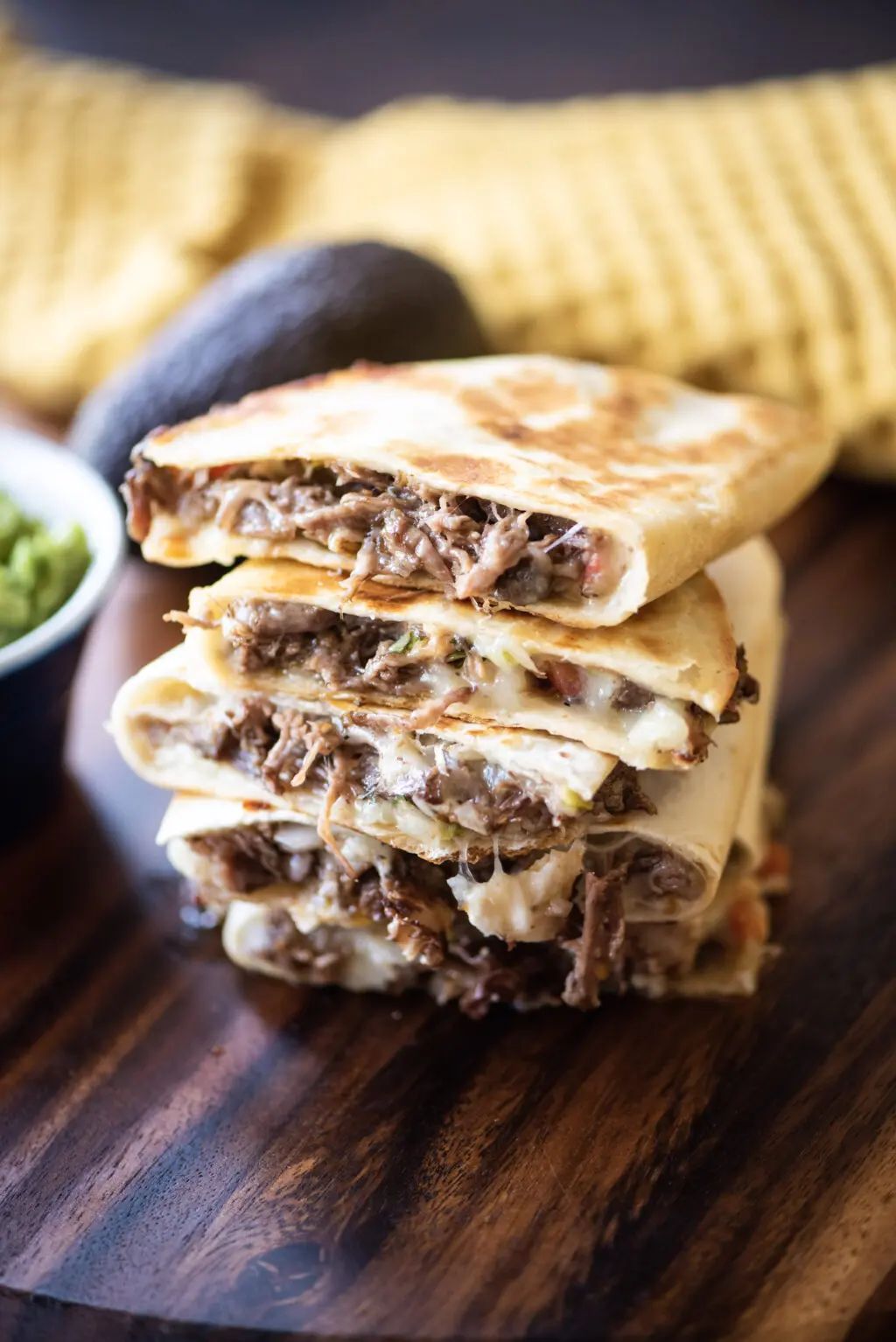 braised beef quesadilla