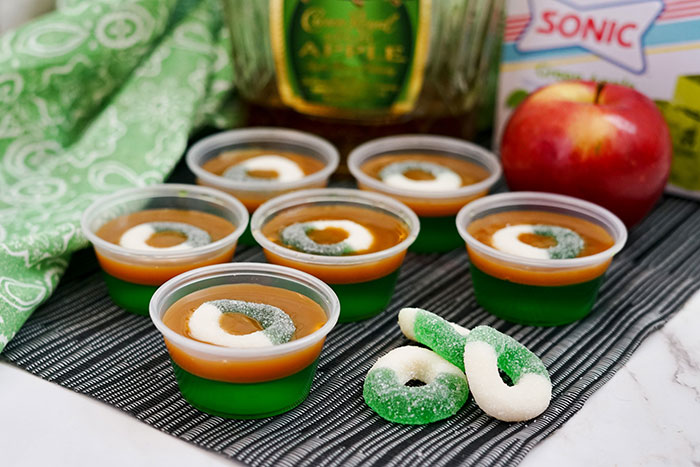 caramale apple jello shots