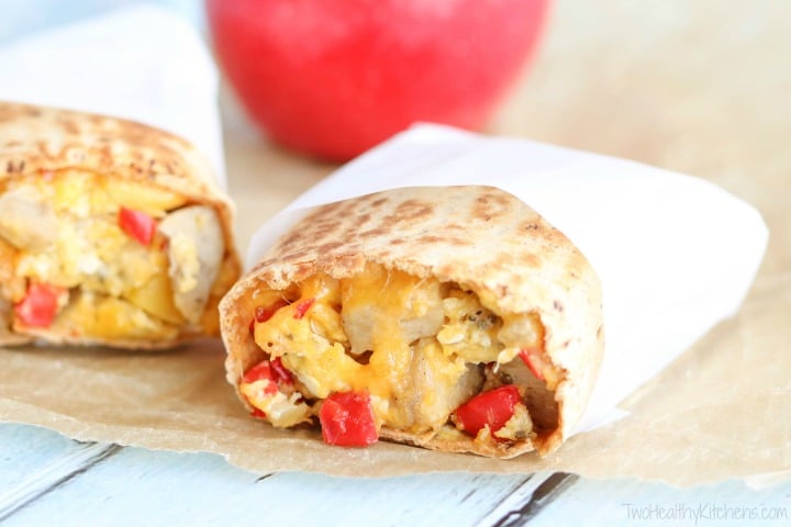 chicken apple sausage wrap