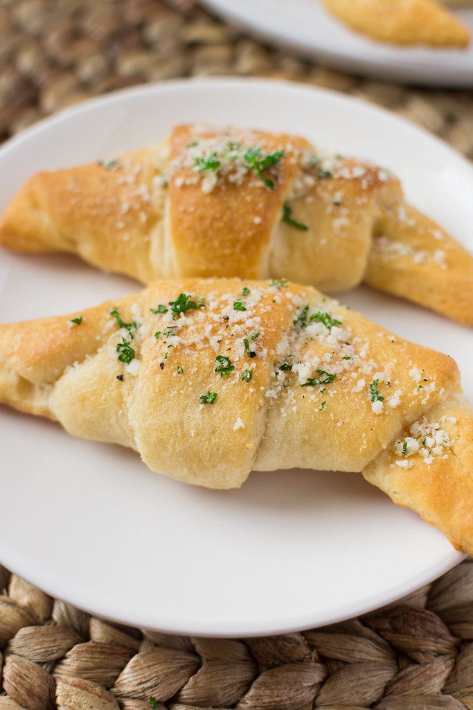 garlic and parmesan crescents