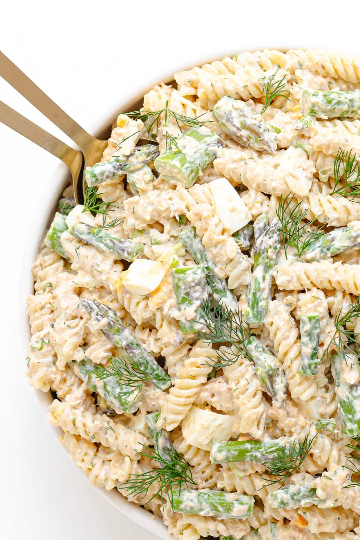 salmon asparagus pasta salad